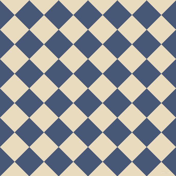 45/135 degree angle diagonal checkered chequered squares checker pattern checkers background, 81 pixel square size, , Chambray and Double Pearl Lusta checkers chequered checkered squares seamless tileable