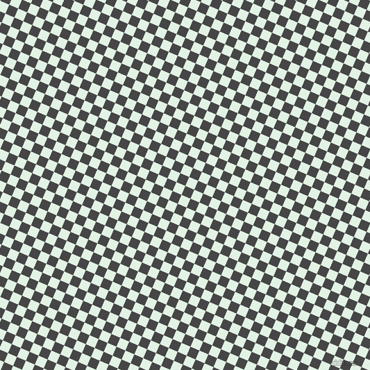 67/157 degree angle diagonal checkered chequered squares checker pattern checkers background, 14 pixel square size, , Charcoal and Frosted Mint checkers chequered checkered squares seamless tileable