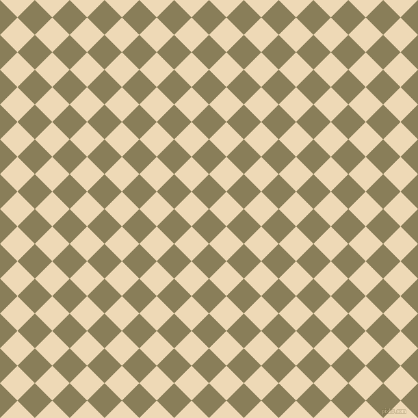 45/135 degree angle diagonal checkered chequered squares checker pattern checkers background, 36 pixel square size, , Clay Creek and Champagne checkers chequered checkered squares seamless tileable