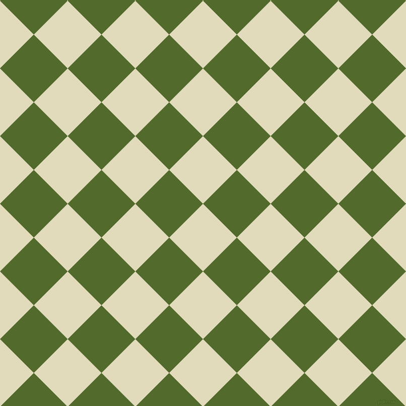 45/135 degree angle diagonal checkered chequered squares checker pattern checkers background, 95 pixel square size, , Coconut Cream and Green Leaf checkers chequered checkered squares seamless tileable