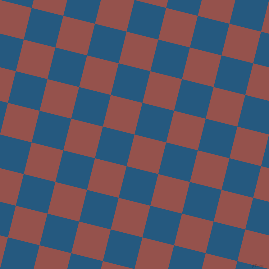 76/166 degree angle diagonal checkered chequered squares checker pattern checkers background, 105 pixel squares size, , Copper Rust and Bahama Blue checkers chequered checkered squares seamless tileable