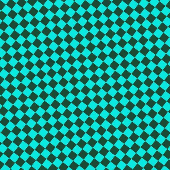 52/142 degree angle diagonal checkered chequered squares checker pattern checkers background, 26 pixel squares size, , County Green and Bright Turquoise checkers chequered checkered squares seamless tileable