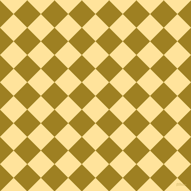 45/135 degree angle diagonal checkered chequered squares checker pattern checkers background, 67 pixel squares size, , Cream Brulee and Hacienda checkers chequered checkered squares seamless tileable