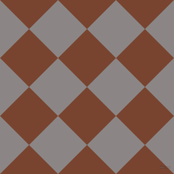 45/135 degree angle diagonal checkered chequered squares checker pattern checkers background, 134 pixel square size, , Cumin and Suva Grey checkers chequered checkered squares seamless tileable