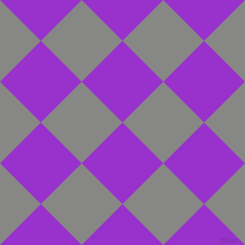 45/135 degree angle diagonal checkered chequered squares checker pattern checkers background, 114 pixel squares size, , Dark Orchid and Jumbo checkers chequered checkered squares seamless tileable