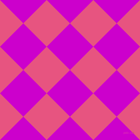 45/135 degree angle diagonal checkered chequered squares checker pattern checkers background, 111 pixel square size, , Deep Magenta and Dark Pink checkers chequered checkered squares seamless tileable