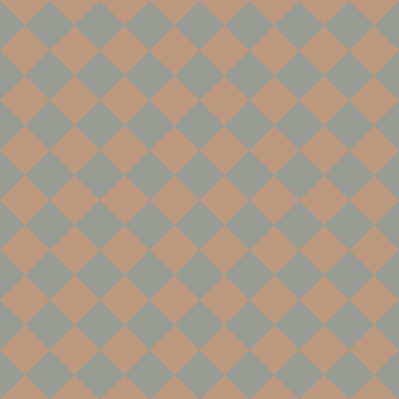 45/135 degree angle diagonal checkered chequered squares checker pattern checkers background, 71 pixel square size, , Delta and Pale Taupe checkers chequered checkered squares seamless tileable
