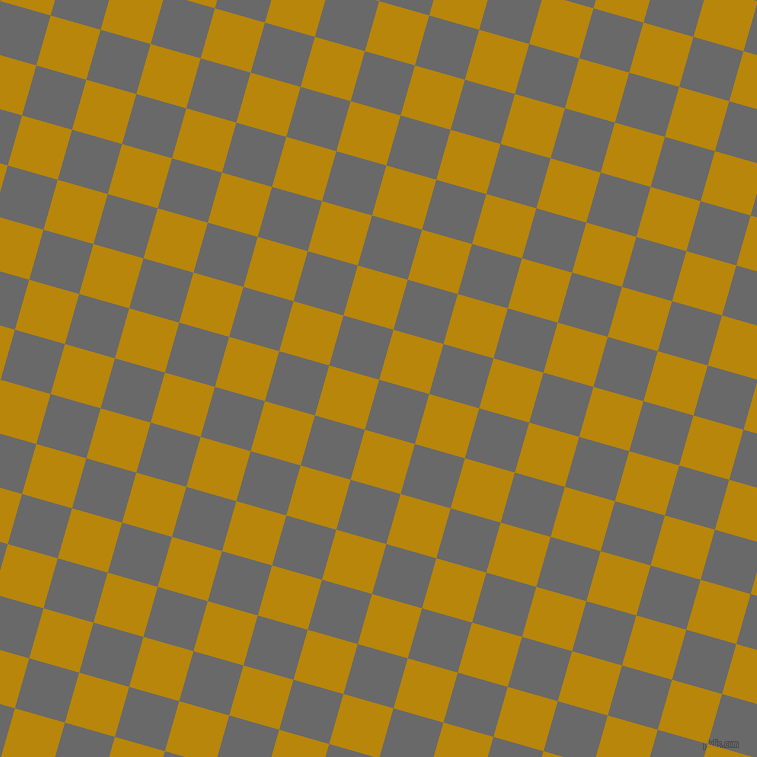 74/164 degree angle diagonal checkered chequered squares checker pattern checkers background, 52 pixel squares size, , Dim Gray and Dark Goldenrod checkers chequered checkered squares seamless tileable