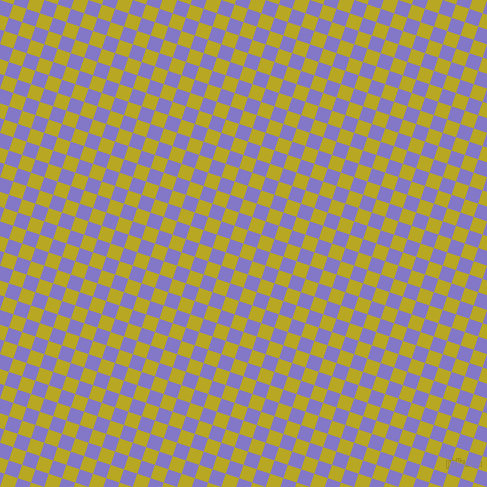 72/162 degree angle diagonal checkered chequered squares checker pattern checkers background, 14 pixel square size, , Earls Green and Moody Blue checkers chequered checkered squares seamless tileable