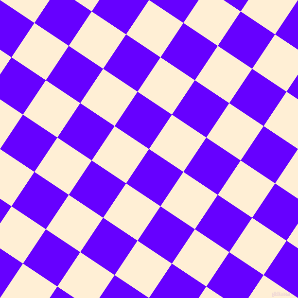 56/146 degree angle diagonal checkered chequered squares checker pattern checkers background, 85 pixel squares size, , Electric Indigo and Papaya Whip checkers chequered checkered squares seamless tileable