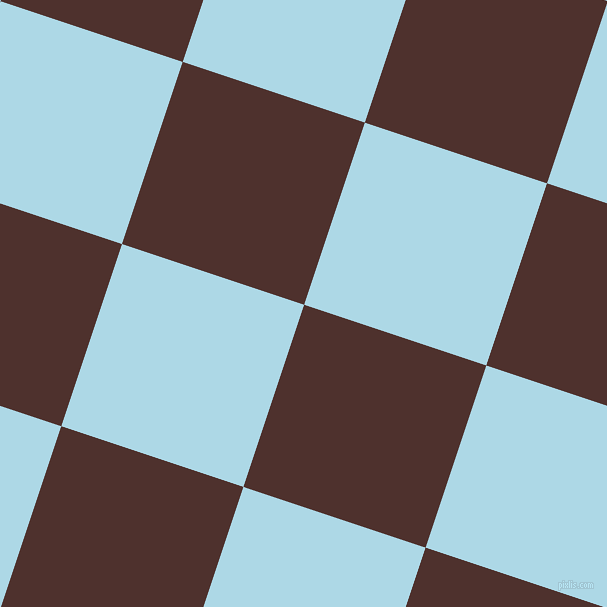 72/162 degree angle diagonal checkered chequered squares checker pattern checkers background, 192 pixel squares size, , Espresso and Light Blue checkers chequered checkered squares seamless tileable