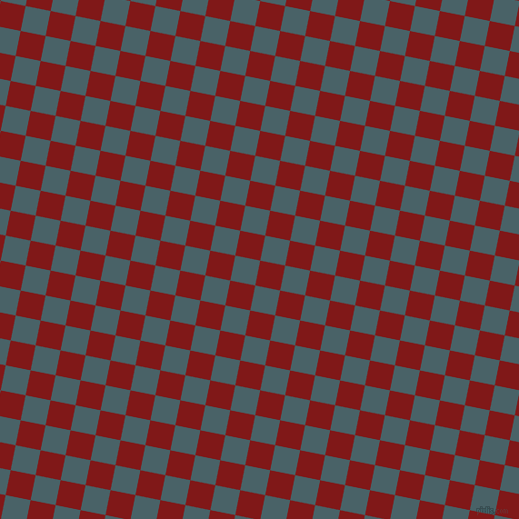 79/169 degree angle diagonal checkered chequered squares checker pattern checkers background, 28 pixel squares size, , Falu Red and Smalt Blue checkers chequered checkered squares seamless tileable