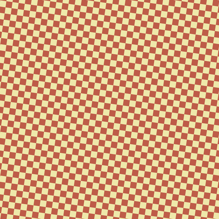 82/172 degree angle diagonal checkered chequered squares checker pattern checkers background, 20 pixel squares size, , Flame Pea and Pale Goldenrod checkers chequered checkered squares seamless tileable
