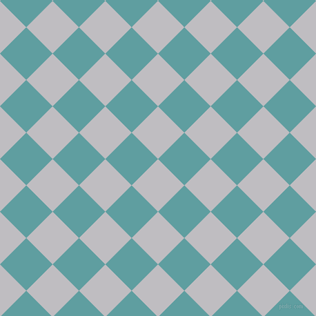 45/135 degree angle diagonal checkered chequered squares checker pattern checkers background, 54 pixel square size, , French Grey and Cadet Blue checkers chequered checkered squares seamless tileable