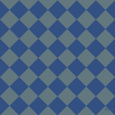 45/135 degree angle diagonal checkered chequered squares checker pattern checkers background, 52 pixel square size, , Fun Blue and Blue Bayoux checkers chequered checkered squares seamless tileable