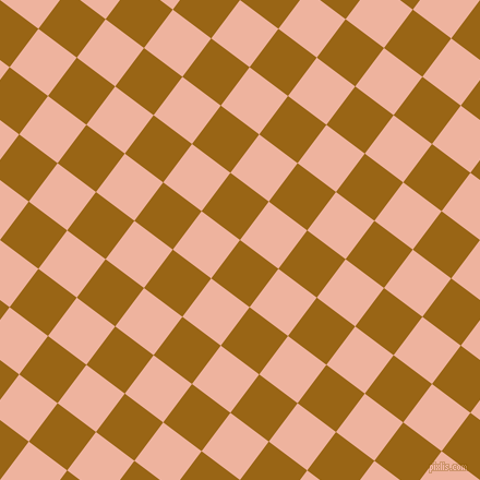 53/143 degree angle diagonal checkered chequered squares checker pattern checkers background, 44 pixel squares size, , Golden Brown and Wax Flower checkers chequered checkered squares seamless tileable