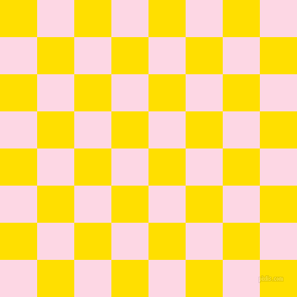 checkered chequered squares checkers background checker pattern, 53 pixel squares size, , Golden Yellow and Pig Pink checkers chequered checkered squares seamless tileable