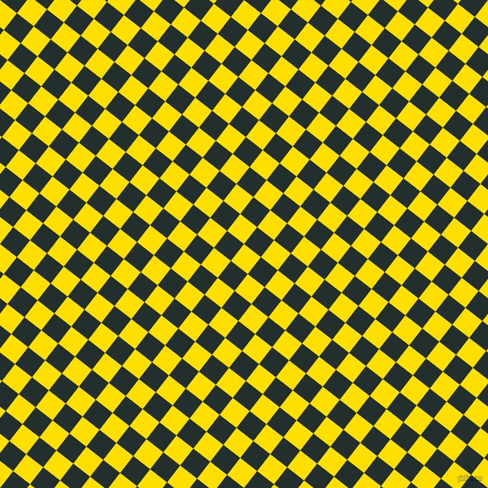52/142 degree angle diagonal checkered chequered squares checker pattern checkers background, 31 pixel square size, , Golden Yellow and Racing Green checkers chequered checkered squares seamless tileable