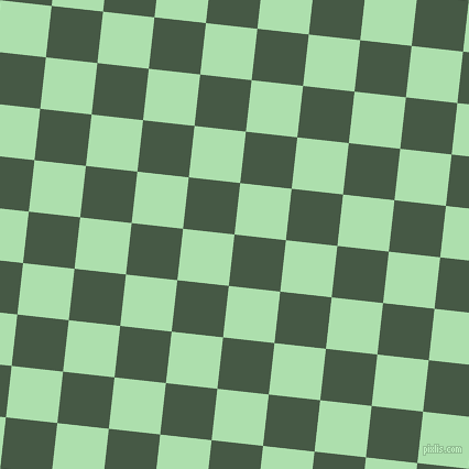 84/174 degree angle diagonal checkered chequered squares checker pattern checkers background, 47 pixel squares size, , Grey-Asparagus and Moss Green checkers chequered checkered squares seamless tileable