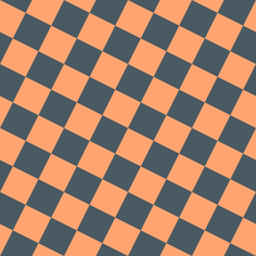 63/153 degree angle diagonal checkered chequered squares checker pattern checkers background, 98 pixel square size, , Hit Pink and Fiord checkers chequered checkered squares seamless tileable