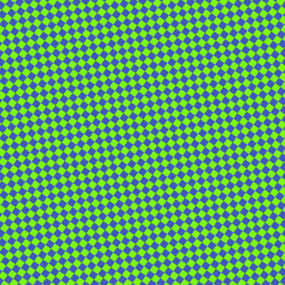 54/144 degree angle diagonal checkered chequered squares checker pattern checkers background, 13 pixel square size, , Lawn Green and Free Speech Blue checkers chequered checkered squares seamless tileable