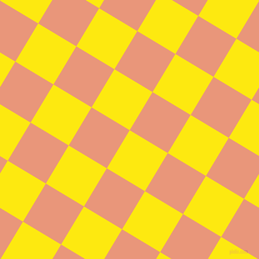 59/149 degree angle diagonal checkered chequered squares checker pattern checkers background, 87 pixel squares size, , Lemon and Dark Salmon checkers chequered checkered squares seamless tileable