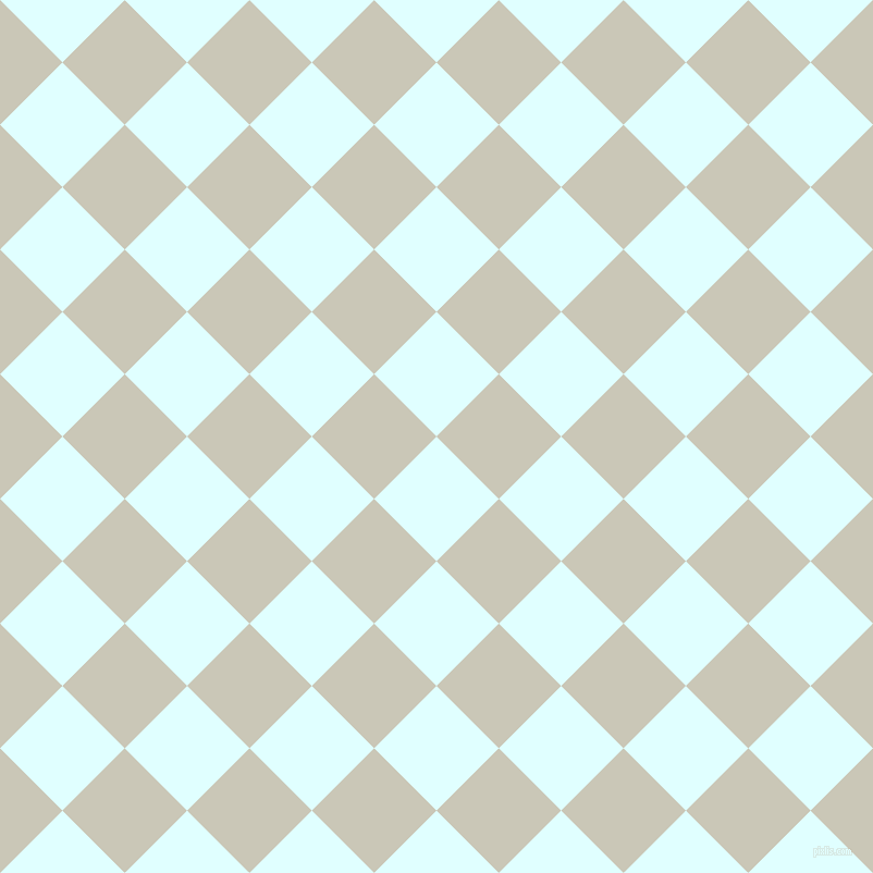 45/135 degree angle diagonal checkered chequered squares checker pattern checkers background, 81 pixel square size, , Light Cyan and Chrome White checkers chequered checkered squares seamless tileable