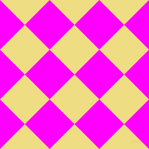 45/135 degree angle diagonal checkered chequered squares checker pattern checkers background, 115 pixel squares size, , Light Goldenrod and Magenta checkers chequered checkered squares seamless tileable