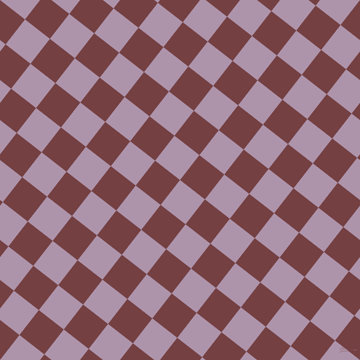 52/142 degree angle diagonal checkered chequered squares checker pattern checkers background, 64 pixel squares size, , London Hue and Tosca checkers chequered checkered squares seamless tileable
