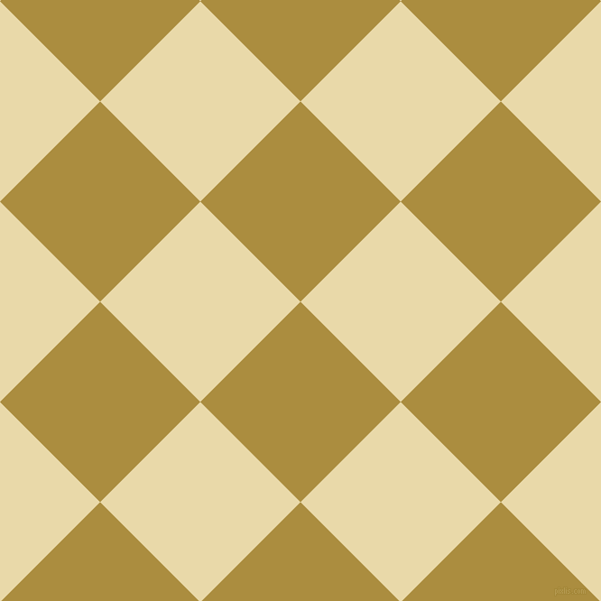 45/135 degree angle diagonal checkered chequered squares checker pattern checkers background, 157 pixel squares size, , Luxor Gold and Sidecar checkers chequered checkered squares seamless tileable