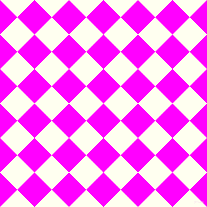 45/135 degree angle diagonal checkered chequered squares checker pattern checkers background, 84 pixel squares size, , Magenta and Ivory checkers chequered checkered squares seamless tileable