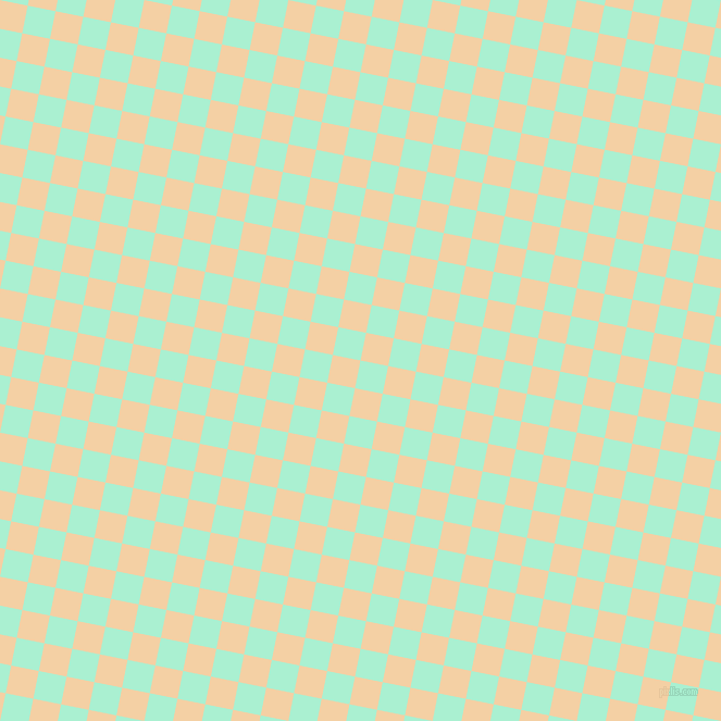 79/169 degree angle diagonal checkered chequered squares checker pattern checkers background, 26 pixel square size, , Magic Mint and Tequila checkers chequered checkered squares seamless tileable