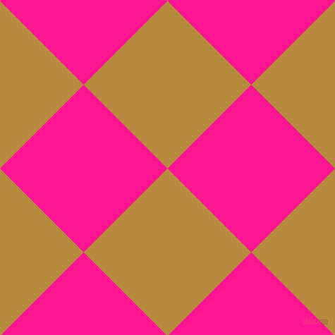 45/135 degree angle diagonal checkered chequered squares checker pattern checkers background, 168 pixel square size, , Marigold and Deep Pink checkers chequered checkered squares seamless tileable
