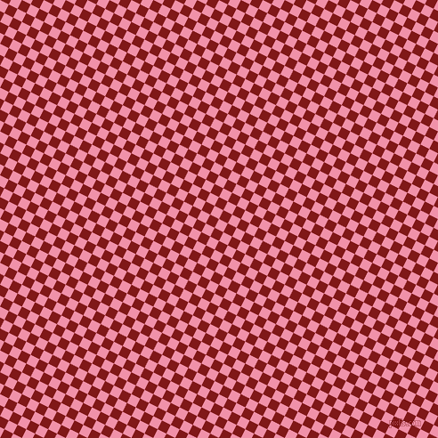 63/153 degree angle diagonal checkered chequered squares checker pattern checkers background, 11 pixel squares size, , Mauvelous and Falu Red checkers chequered checkered squares seamless tileable