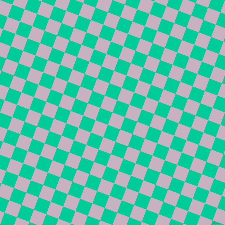 69/159 degree angle diagonal checkered chequered squares checker pattern checkers background, 45 pixel square size, , Maverick and Caribbean Green checkers chequered checkered squares seamless tileable