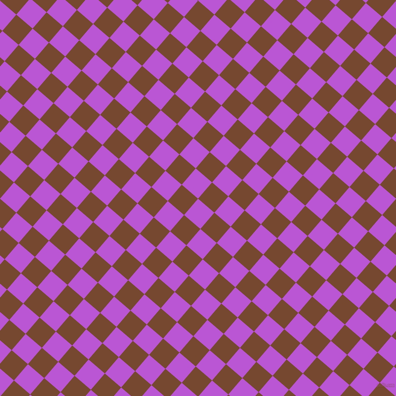 49/139 degree angle diagonal checkered chequered squares checker pattern checkers background, 44 pixel squares size, , Medium Orchid and Cape Palliser checkers chequered checkered squares seamless tileable