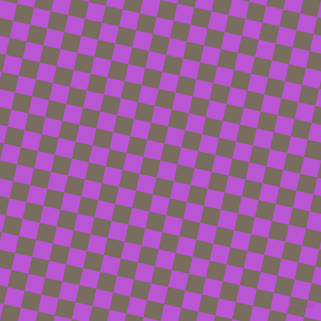 77/167 degree angle diagonal checkered chequered squares checker pattern checkers background, 25 pixel square size, , Medium Orchid and Sandstone checkers chequered checkered squares seamless tileable