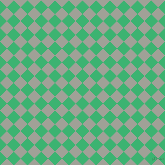 45/135 degree angle diagonal checkered chequered squares checker pattern checkers background, 31 pixel square size, , Medium Sea Green and Star Dust checkers chequered checkered squares seamless tileable