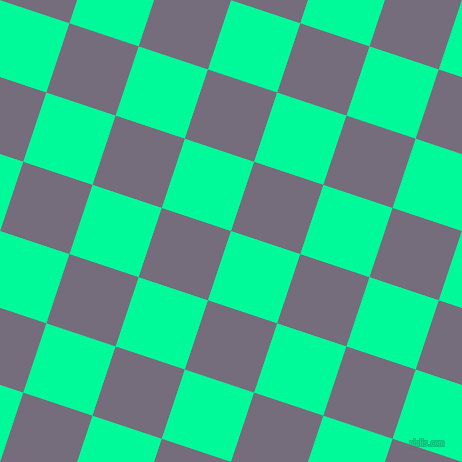 72/162 degree angle diagonal checkered chequered squares checker pattern checkers background, 73 pixel square size, , Medium Spring Green and Mamba checkers chequered checkered squares seamless tileable