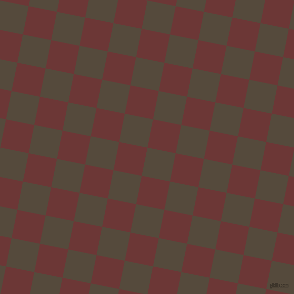 79/169 degree angle diagonal checkered chequered squares checker pattern checkers background, 57 pixel square size, , Metallic Bronze and Sanguine Brown checkers chequered checkered squares seamless tileable