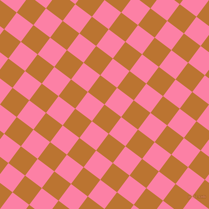 53/143 degree angle diagonal checkered chequered squares checker pattern checkers background, 42 pixel square size, , Meteor and Tickle Me Pink checkers chequered checkered squares seamless tileable