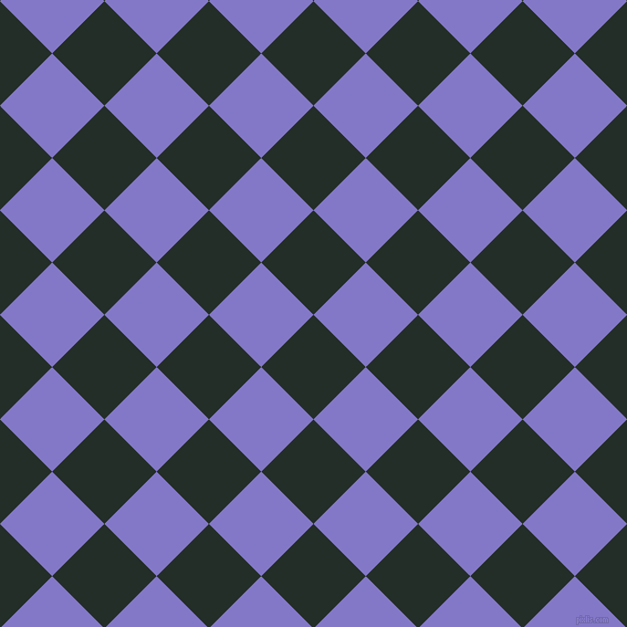 45/135 degree angle diagonal checkered chequered squares checker pattern checkers background, 81 pixel square size, , Midnight Moss and Moody Blue checkers chequered checkered squares seamless tileable