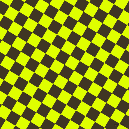 59/149 degree angle diagonal checkered chequered squares checker pattern checkers background, 38 pixel squares size, , Mikado and Chartreuse Yellow checkers chequered checkered squares seamless tileable