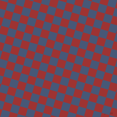 74/164 degree angle diagonal checkered chequered squares checker pattern checkers background, 34 pixel squares size, , Milano Red and Chambray checkers chequered checkered squares seamless tileable