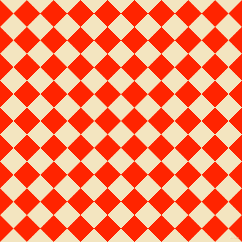45/135 degree angle diagonal checkered chequered squares checker pattern checkers background, 64 pixel squares size, , Milk Punch and Scarlet checkers chequered checkered squares seamless tileable