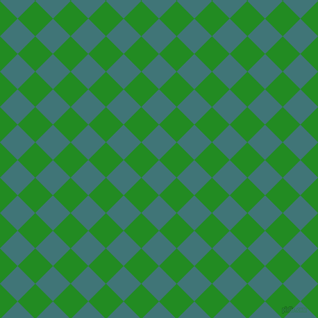 45/135 degree angle diagonal checkered chequered squares checker pattern checkers background, 36 pixel squares size, , Ming and Forest Green checkers chequered checkered squares seamless tileable