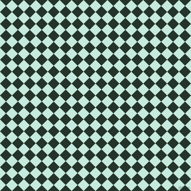 45/135 degree angle diagonal checkered chequered squares checker pattern checkers background, 27 pixel square size, , Mint Tulip and Holly checkers chequered checkered squares seamless tileable