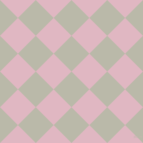 45/135 degree angle diagonal checkered chequered squares checker pattern checkers background, 106 pixel squares size, , Mist Grey and Melanie checkers chequered checkered squares seamless tileable