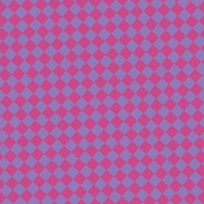 49/139 degree angle diagonal checkered chequered squares checker pattern checkers background, 31 pixel squares size, , Mulberry and Purple Mountain