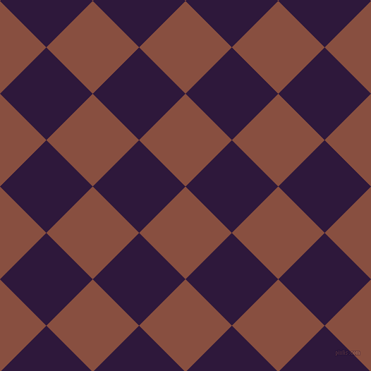 45/135 degree angle diagonal checkered chequered squares checker pattern checkers background, 93 pixel squares size, , Mule Fawn and Blackcurrant checkers chequered checkered squares seamless tileable